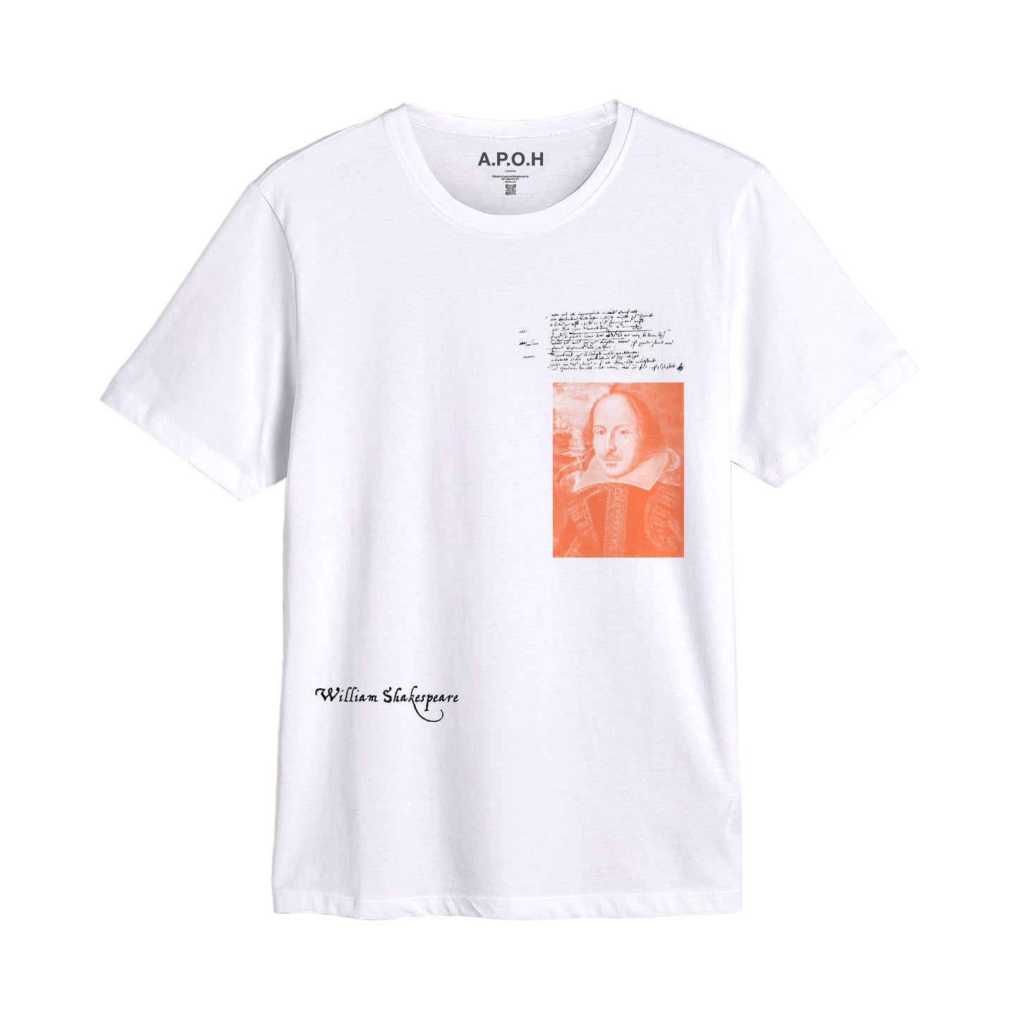 William Shakespeare 1564 - 1616 Placement Script T-Shirt