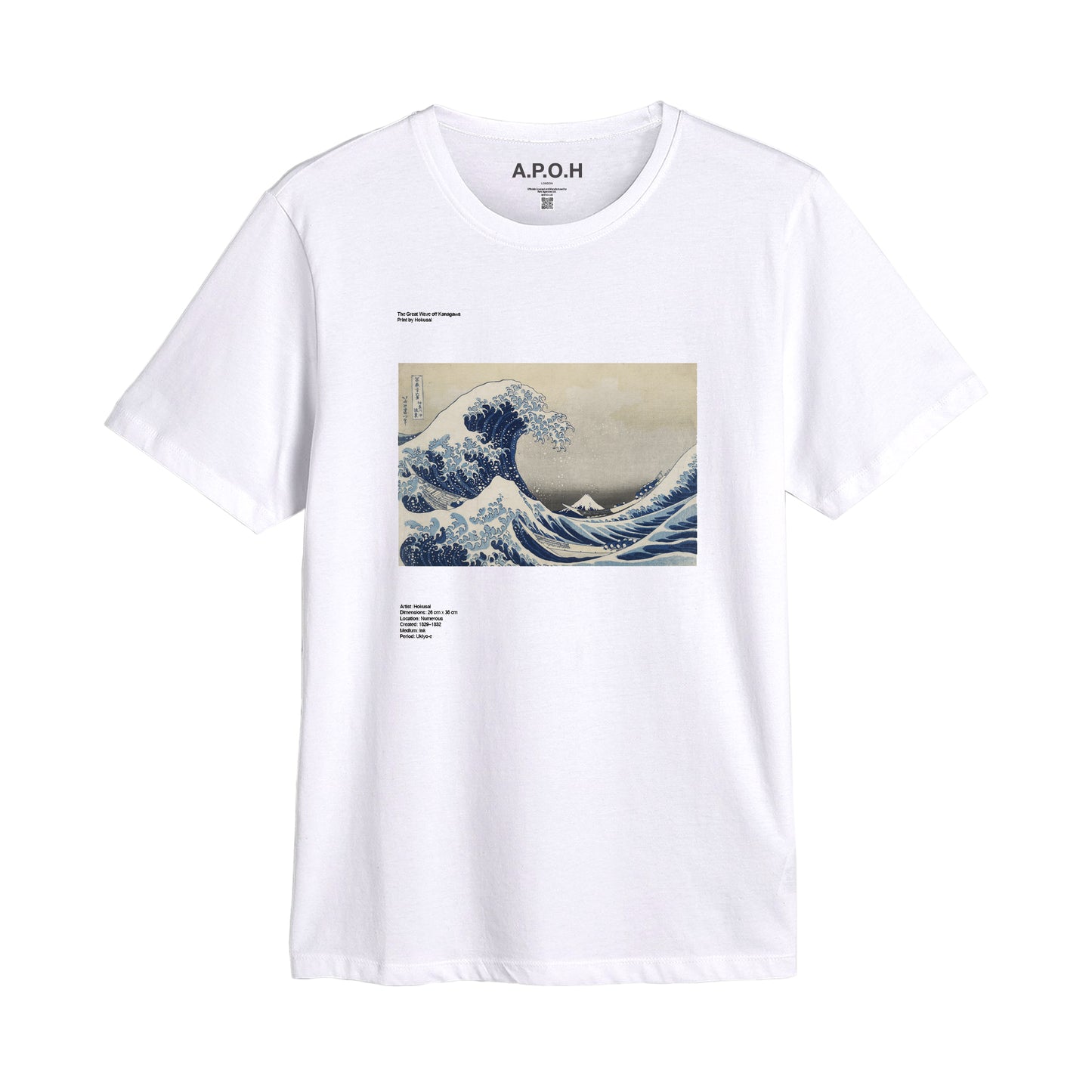 Hokusai's The Great Wave off Kanagawa Placement T-shirt