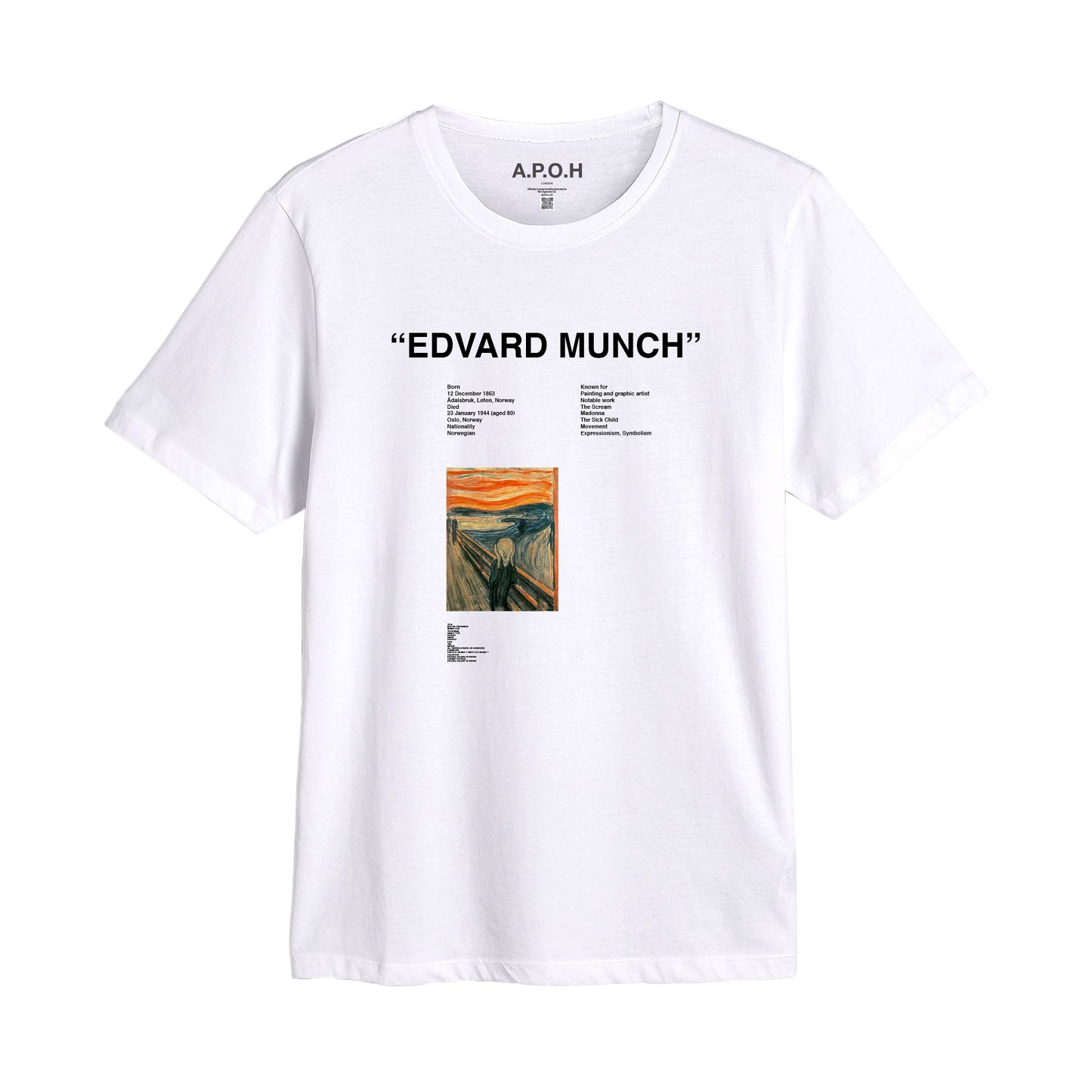 Edvard Munch Scream Placement T-shirt